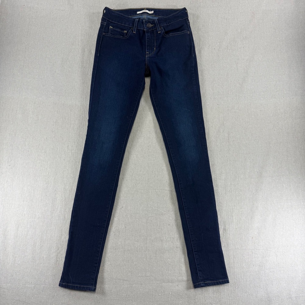 Levis 711 Skinny Jeans Womens 24 Dark Wash Indigo Denim 18881-0025